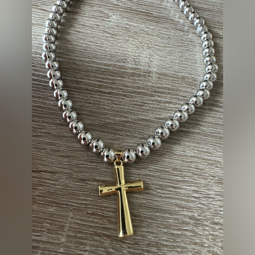 Bohemian cross necklace A987 - Picture 3 of 4